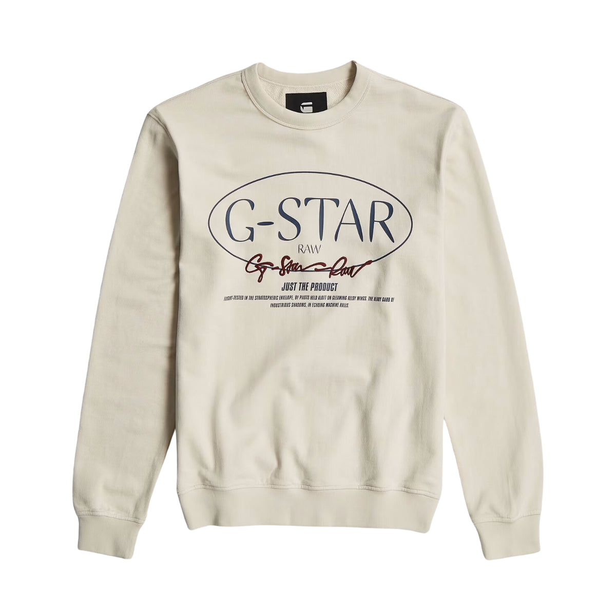 G-Star Sweater Circle Logo Whitebait